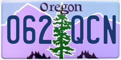 OR license plate 062QCN