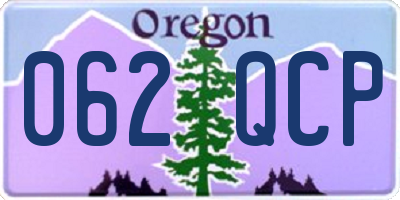 OR license plate 062QCP