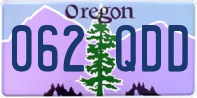 OR license plate 062QDD