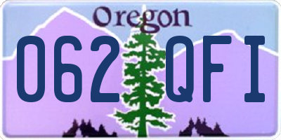 OR license plate 062QFI