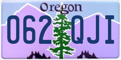 OR license plate 062QJI