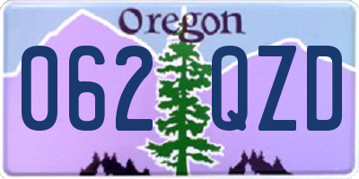 OR license plate 062QZD