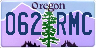 OR license plate 062RMC
