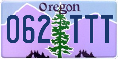 OR license plate 062TTT