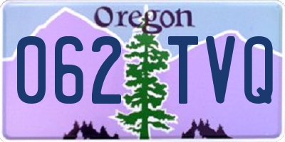 OR license plate 062TVQ