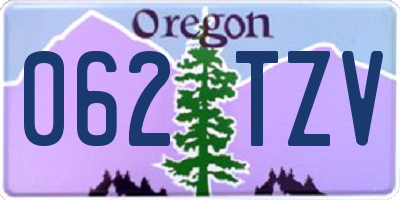 OR license plate 062TZV