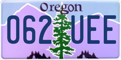 OR license plate 062UEE