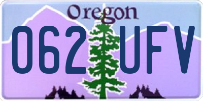 OR license plate 062UFV