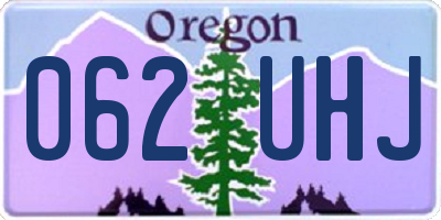 OR license plate 062UHJ