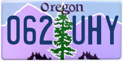 OR license plate 062UHY