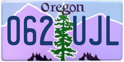 OR license plate 062UJL