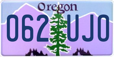 OR license plate 062UJO