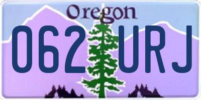 OR license plate 062URJ