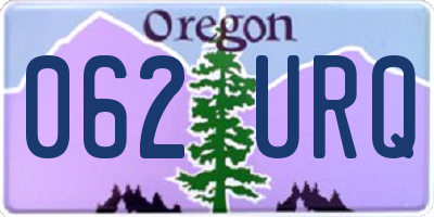 OR license plate 062URQ