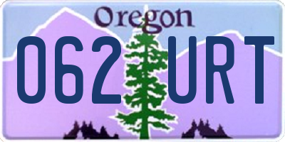 OR license plate 062URT