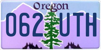 OR license plate 062UTH