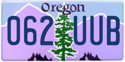 OR license plate 062UUB