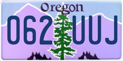 OR license plate 062UUJ