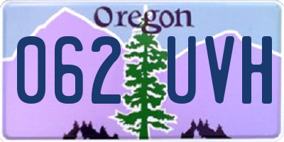 OR license plate 062UVH