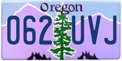 OR license plate 062UVJ