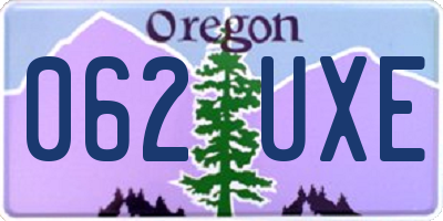 OR license plate 062UXE
