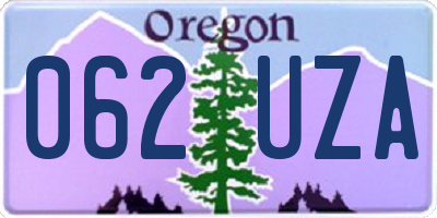 OR license plate 062UZA