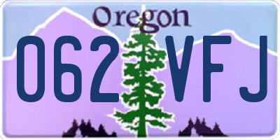OR license plate 062VFJ