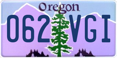 OR license plate 062VGI