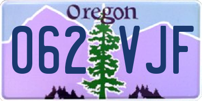 OR license plate 062VJF