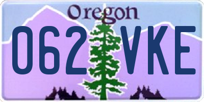 OR license plate 062VKE