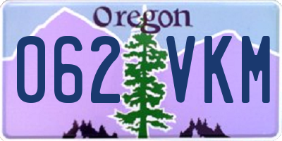 OR license plate 062VKM
