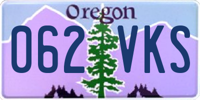 OR license plate 062VKS