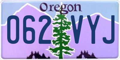OR license plate 062VYJ