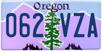 OR license plate 062VZA