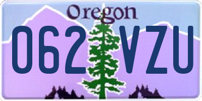 OR license plate 062VZU