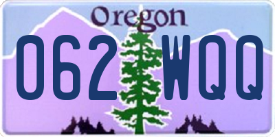 OR license plate 062WQQ