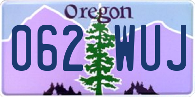 OR license plate 062WUJ