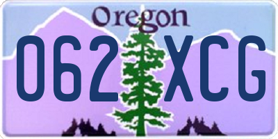 OR license plate 062XCG