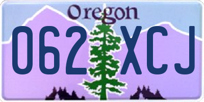 OR license plate 062XCJ