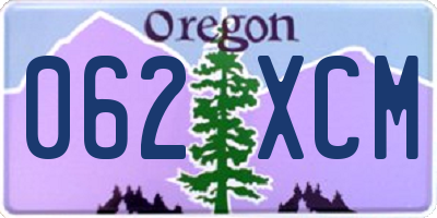 OR license plate 062XCM