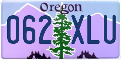 OR license plate 062XLU
