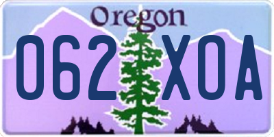 OR license plate 062XOA
