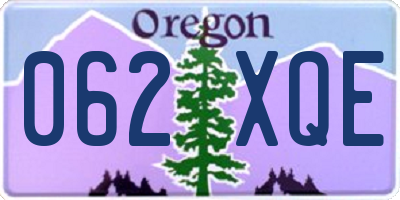 OR license plate 062XQE