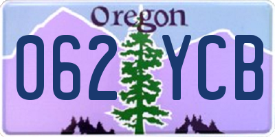 OR license plate 062YCB