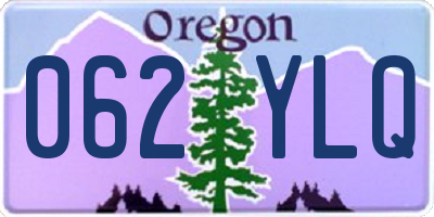 OR license plate 062YLQ