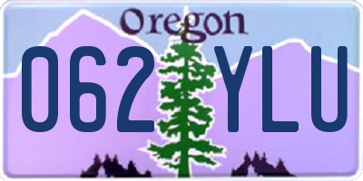 OR license plate 062YLU