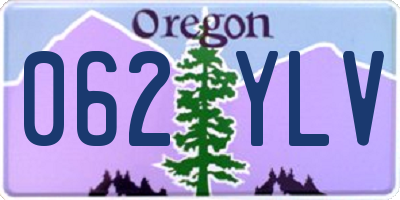 OR license plate 062YLV