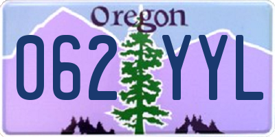 OR license plate 062YYL