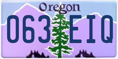 OR license plate 063EIQ