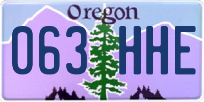 OR license plate 063HHE